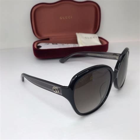 gucci glasses gg0080sk|Gucci Grey Gradient Round Sunglasses GG0080SK 002 61.